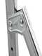 Gierre Stabila AL700DS - 3 marches, 1,23 m - &Eacute;chelle en aluminium avec tr&eacute;teau