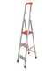Gierre Stabila AL700DS - 3 marches, 1,23 m - &Eacute;chelle en aluminium avec tr&eacute;teau