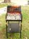 Barbecue &agrave; bois en t&ocirc;les r&eacute;sistantes Cruccolini Fuocone Arezzo avec grille en 50 x 50 cm