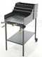 Barbecue &agrave; bois en t&ocirc;les r&eacute;sistantes Cruccolini Fuocone Inox avec grille 50 x 50 cm