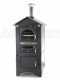 AgriEuro Medius 80 EXT - Four &agrave; bois en acier d'ext&eacute;rieur - Ventil&eacute; - Toit et parois inox - Inox