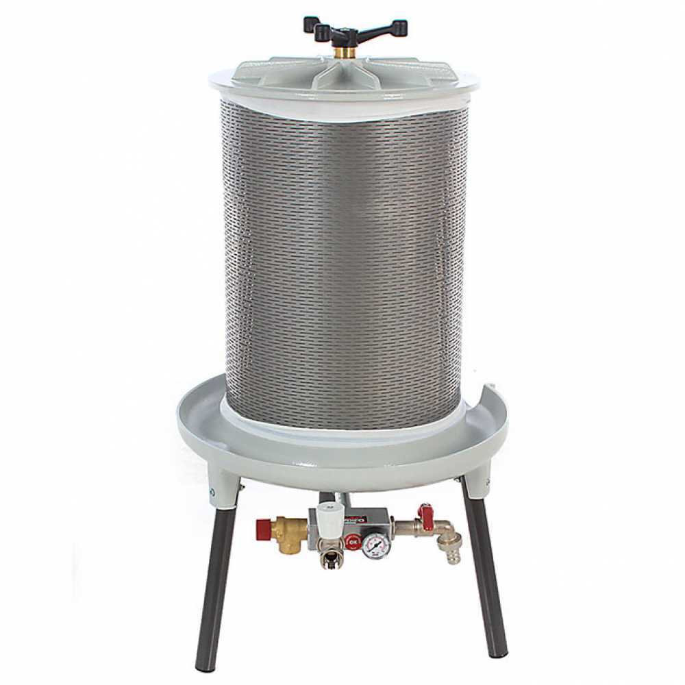 Hydropressoir Grifo PEW40 - bassin inox capacité 40L - pressoir à fruits