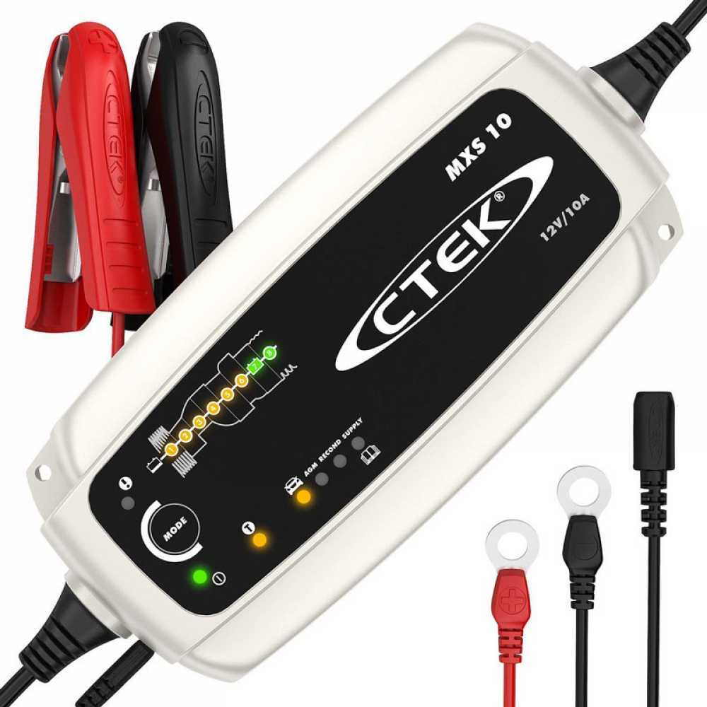 40-095 CTEK MXS 10 EC Chargeur de batterie portable, chargeur d\'entretien,  10A, 12V, 20-200Ah 40-095 ❱❱❱ prix et expérience