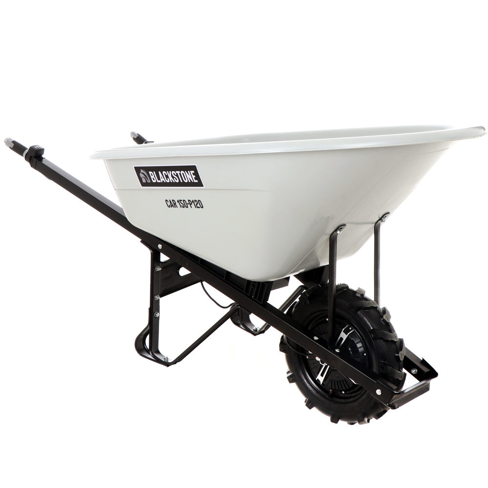 Chariot/brouette électrique SuperHandy - 48V, Bac 75L, Charge 150kg, Pour Jardin Et Chantier