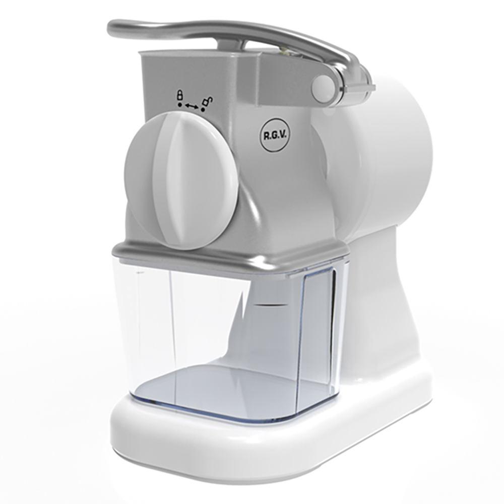 Râpe à Fromage Électrique, Râpe à Fromage Domestique à Fonctionnement en un Clic Prise US 100-240 V avec 5 Lames de Tambour Remplaçables pour Noix pour Légumes