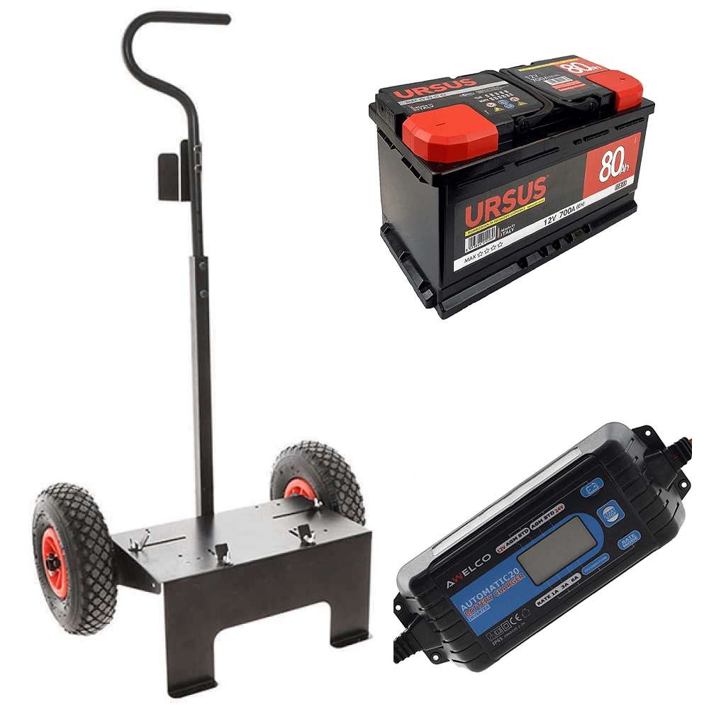 Chariot + batterie 60 Ah + chargeur en Promotion