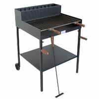Grille Réglable Cruccolini 40x37cm - Pour Cheminée Et Four à Bois
