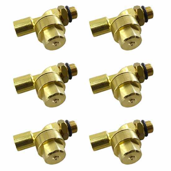 Kit 6 pi&egrave;ces - Valves anti-gouttes pour jets de pulv&eacute;risation - Raccord 1/4 MG - 1/4 GF