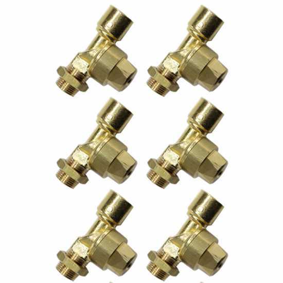 Kit 6 pi&egrave;ces - Valves anti-gouttes pour jets de pulv&eacute;risation - Raccord 3/8 MG - 3/8 GF