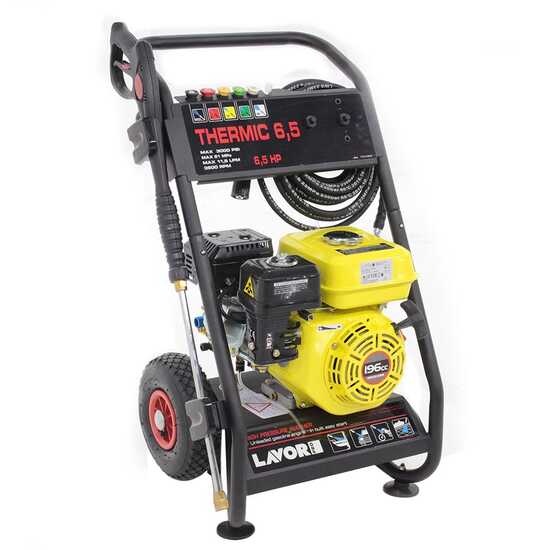 Nettoyeur haute pression thermique Lavor Pro Thermic 6,5 avec moteur 196 cm&sup3; &agrave; essence - 210 bar