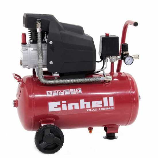 Einhell TC-AC 190/24/8 - Compresseur d'air &eacute;lectrique sur chariot - Moteur 2 CV - 24 L