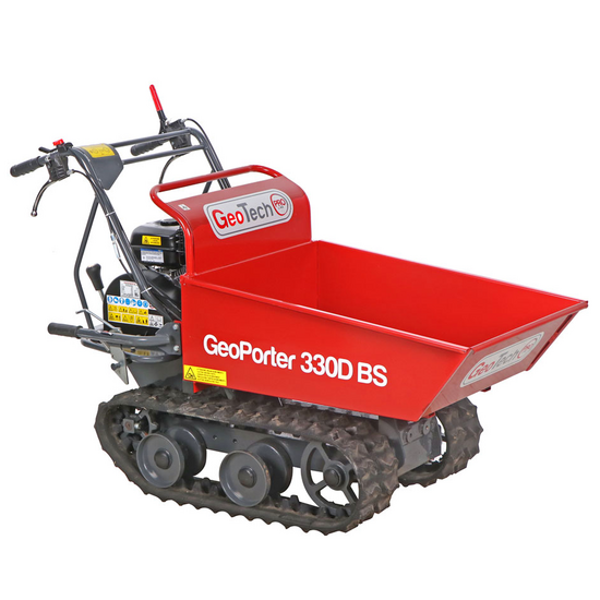 GeoTech Pro GeoPorter 330D BS - Brouette &agrave; moteur - benne dumper charge 300 kg