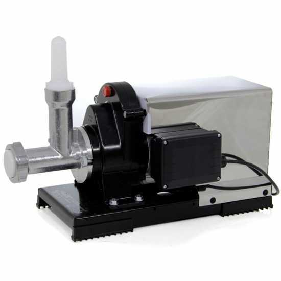 Reber 9050N INOX - Extrudeuse - Machine &agrave; p&acirc;tes  avec moteur &eacute;lectrique &agrave; induction professionnel 500W
