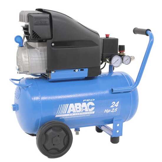 Abac Pole Position PRO L25P - Compresseur d'air &eacute;lectrique sur chariot - moteur 2,5 CV - 24 L