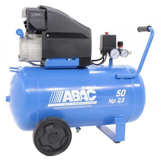 ABAC MONTECARLO L25P - Compresseur d'air &eacute;lectrique monophas&eacute; - Moteur 2,5 CV - 50 L