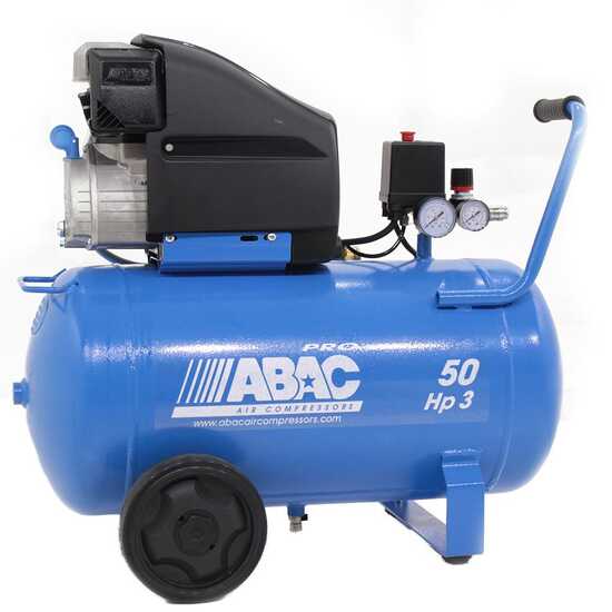 ABAC Montecarlo L30P - Compresseur d'air &eacute;lectrique monophas&eacute; - Moteur 3 CV - 50 L