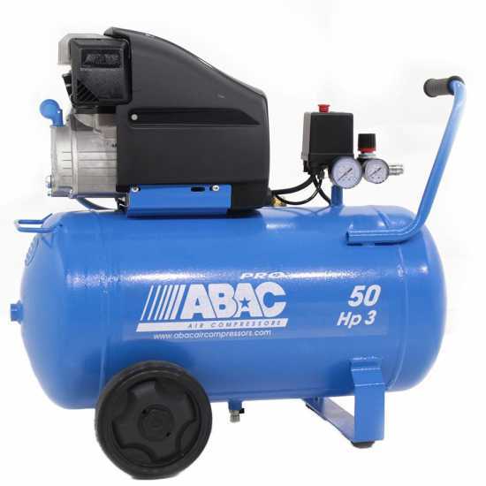 Abac Montecarlo L30P - Compresseur d'air &eacute;lectrique sur chariot - Moteur 3 CV - 50 L