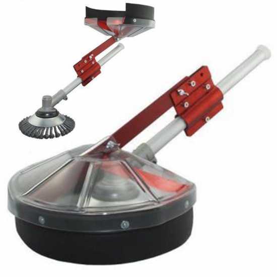 Protection anti-projection pour brosse de d&eacute;broussailleuse