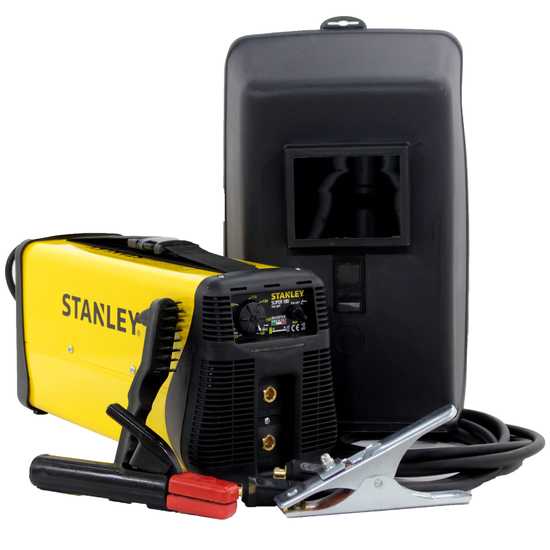 Poste &agrave; souder inverter MMA Stanley SUPER180 TIG LIFT - 160A - 230V - 30%@160A - valise, kit