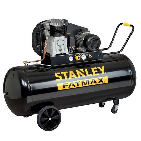 Stanley Fatmax B 480/10/270T - Compresseur d'air &eacute;lectrique triphas&eacute; &agrave; courroie - Moteur 4 CV - 270 L