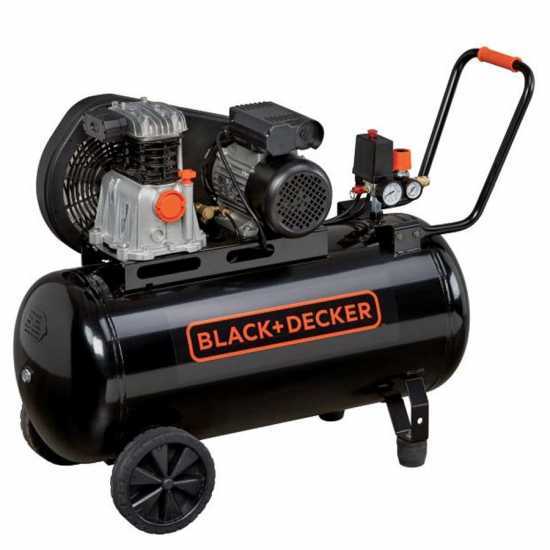 Black &amp; Decker BD 220/100 2M - Compresseur d'air &eacute;lectrique &agrave; courroie - Moteur 2 CV - 100 L