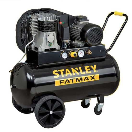 Stanley Fatmax B 350/10/100 T - Compresseur d'air &eacute;lectrique triphas&eacute; &agrave; courroie - Moteur 3 CV - 100 L