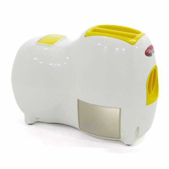 Reber Fido 9250 BG - R&acirc;pe &eacute;lectrique de table - Blanche et Jaune - Avec moteur de 140W