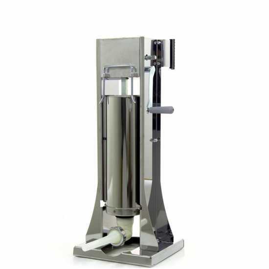 Poussoir &agrave; saucisse vertical Reber 8971 V INOX &agrave; 2 vitesses avec carter - Capacit&eacute; 8 Kg