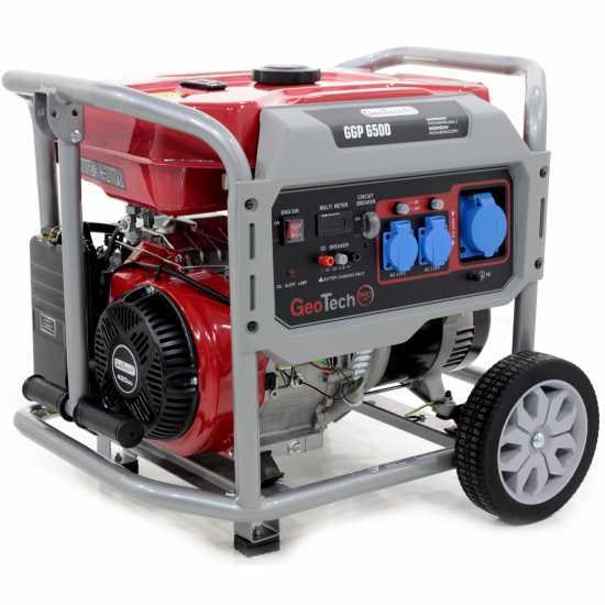 GeoTech Pro GGP 6500 - Groupe &eacute;lectrog&egrave;ne 5.4 KW monophas&eacute; &agrave; essence - sur chariot