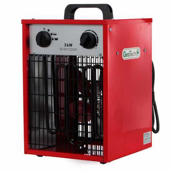 GeoTech EH 300 S - G&eacute;n&eacute;rateur d'air chaud &eacute;lectrique avec ventilateur - monophas&eacute;