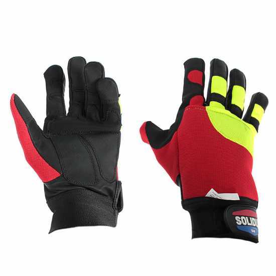 Gants anti-coupure pour tron&ccedil;onneuse Solidur Forest - taille S (mesure 8)