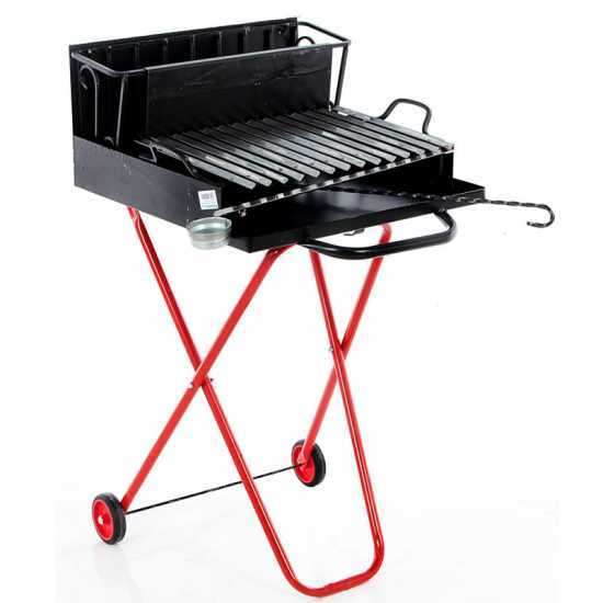 Pegoraro Angelo 142 Small - Barbecue portable &agrave; bois et charbon - Pliant
