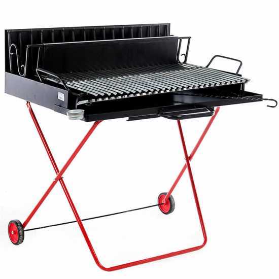 Pegoraro Angelo 323 Maxi - Barbecue portable &agrave; bois et charbon - Pliant