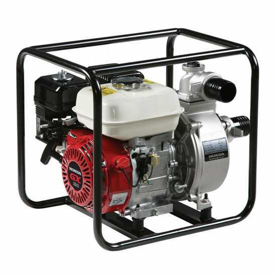 Motopompe d'arrosage thermique moteur Honda GX 120 essence, pompe auto-amor&ccedil;ante