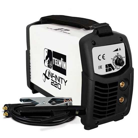 Telwin Infinity 220 - Poste &agrave; souder Inverter (MMA, TIG) + Kit, courant continu (DC)