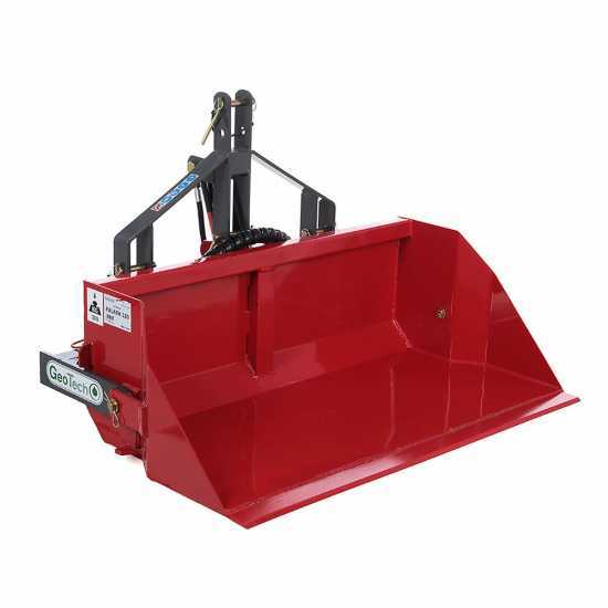 Godet hydraulique pour tracteur GeoTech de 140 cm - Série médium-lourd - capacité charge 500 kg