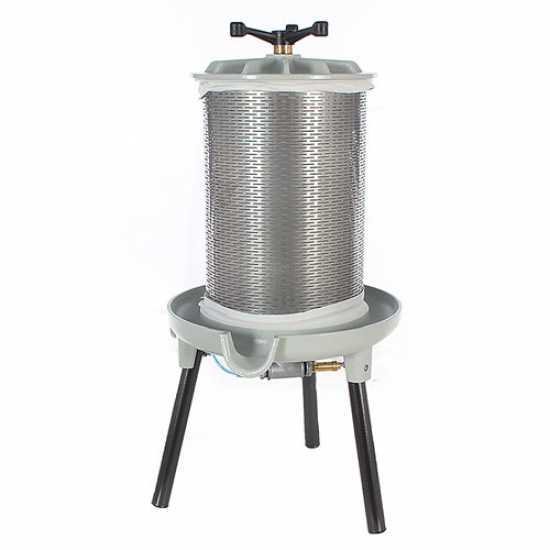 Pressoir pneumatique Grifo PEA20 - Cage inox capacit&eacute; 20L