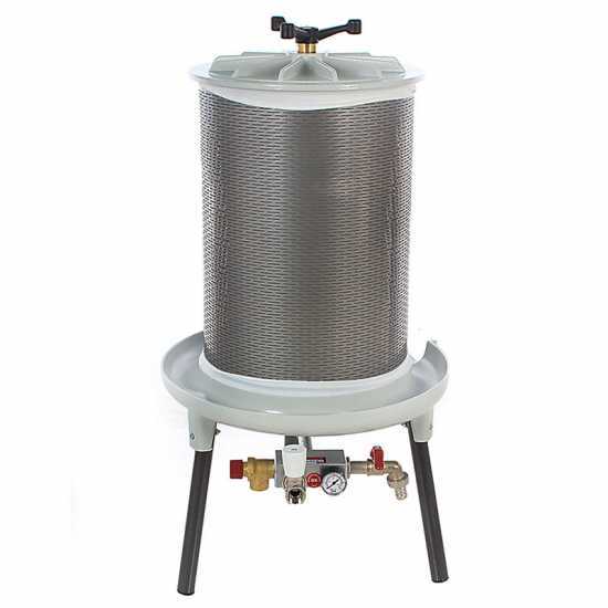 Hydropressoir Grifo PEW80 - bassin inox capacit&eacute; 80L - pressoir &agrave; fruits