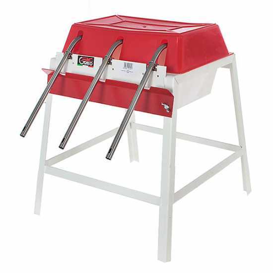 Grifo 3 robinets - Remplisseuse manuelle avec becs inox et réservoir en plastique