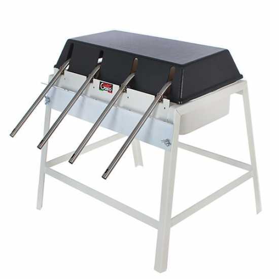 Grifo 4 robinets - Remplisseuse manuelle avec becs inoxydable et réservoir en plastique