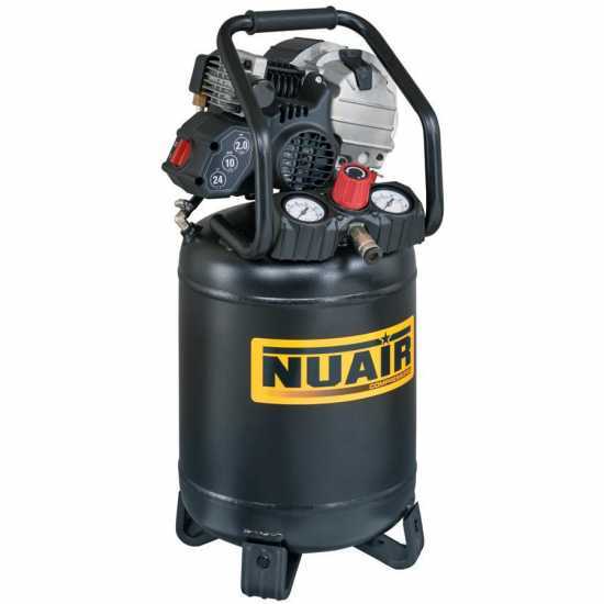 Compresseur &eacute;lectrique Nuair FU 227/10/24V moteur 2 HP - 24 lt