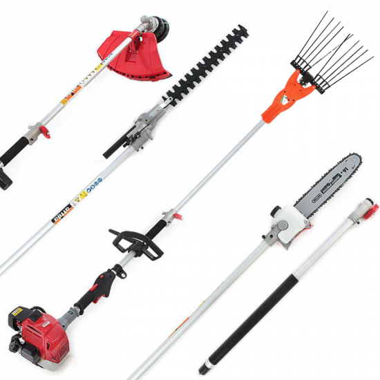 Peigne Vibreur + D&eacute;broussailleuse multifonction avec moteur Kawasaki TJ 35 E