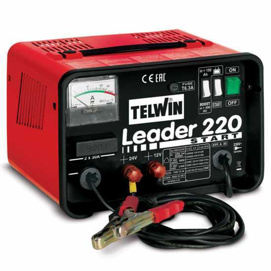 Chargeur de batterie et d&eacute;marreur Telwin Leader 220 - batteries WET/START-STOP tension 12/24V
