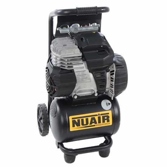 Nuair sil air 244/10 PCM - Compresseur &eacute;lectrique vertical - moteur 1.5 CV - 10 L oilless - Silencieux