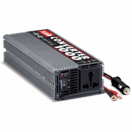 Telwin Converter 1000 - Convertisseur de courant &agrave; onduleur de 12V CC &agrave; 230V CA - puissance 1000W