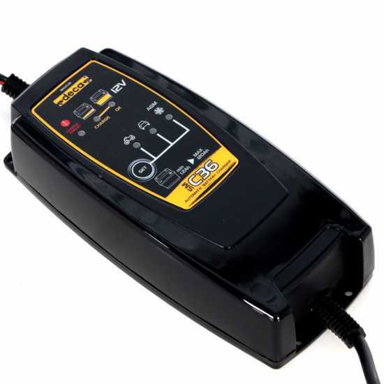 Deca SM C36 - Chargeur de voiture automatique - 12V - batteries de voiture et moto jusqu'&agrave; 75A