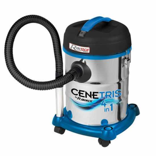 Aspirateur eau et poussi&egrave;re RIBIMEX mod&egrave;le Cenetris 4 en 1. Cuve de 25l, 1200W