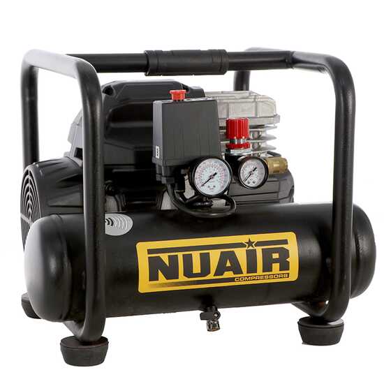 Nuair SIL 244/6 - Compresseur d'air &eacute;lectrique portatif - Moteur 1.5 CV - 6 L oilless