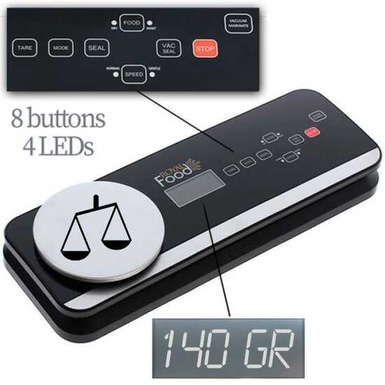 Royal Food TV 3250 - Machine sous vide + balance - Barre de soudure de 30 cm 