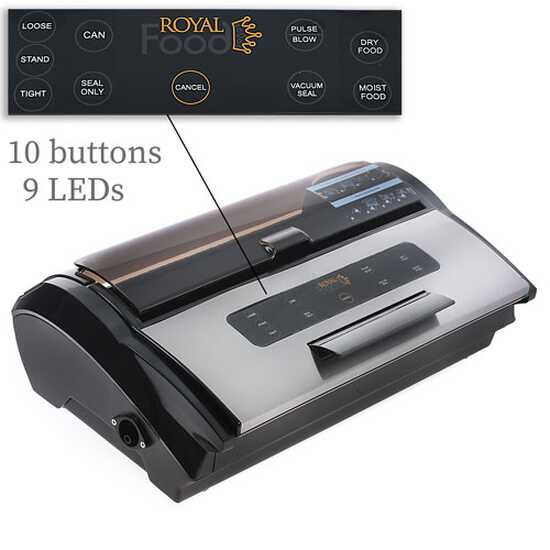 Royal Food RSV 3700 Super - Machine sous vide - Barre de soudure de 35 cm